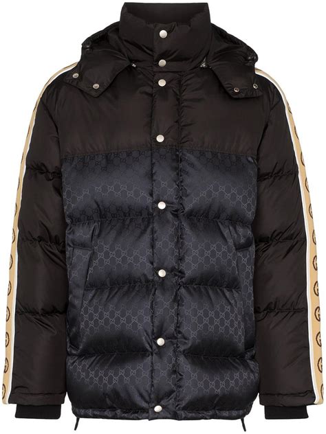 gucci jacket mens puffer|gucci gg print jacket men's.